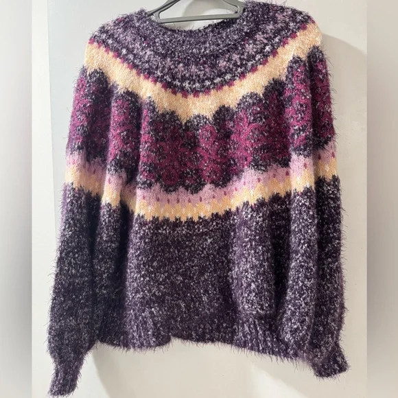 NWT Free People Women’s Festive Frost Sweater - Picture 2 of 5